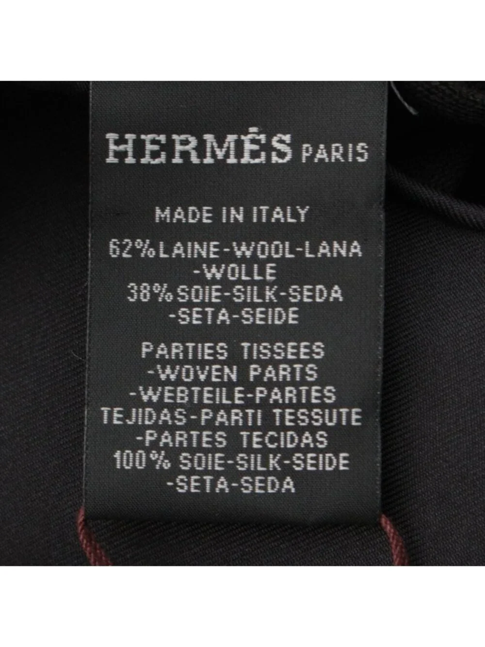 Hermes Carre Hybrid 90 Silk Wool Ex Libris Scarf Black White - Picture 8 of 10